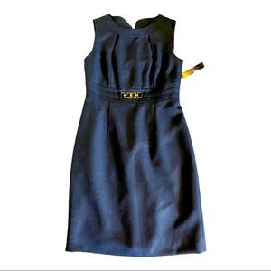 Tahari Arthur S Levine Women Charcoal Gray Dress